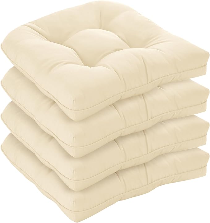 LOVTEX Indoor/Outdoor Tufted Overstuffed Patio Furniture Cushions