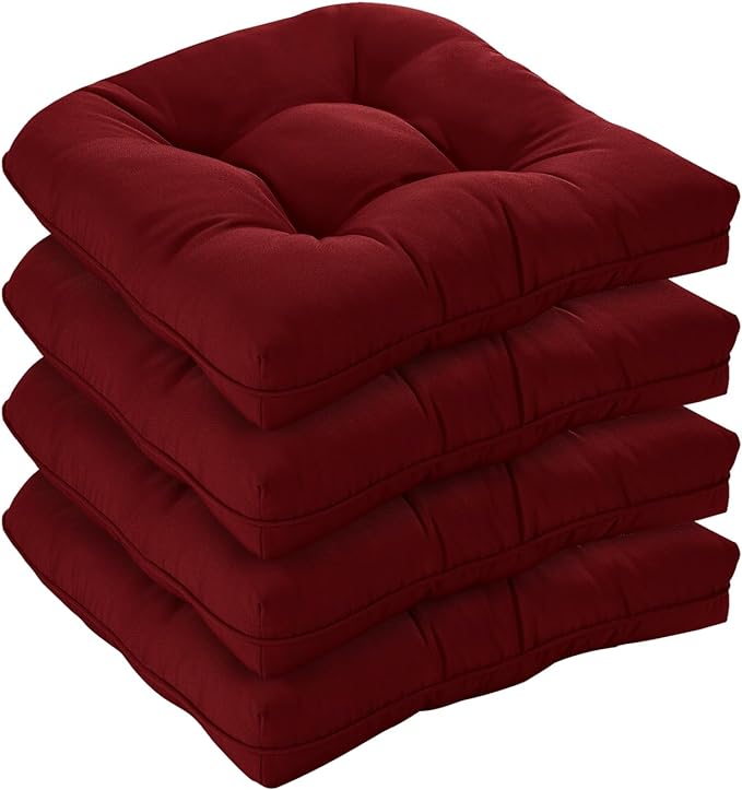 LOVTEX Indoor/Outdoor Tufted Overstuffed Patio Furniture Cushions