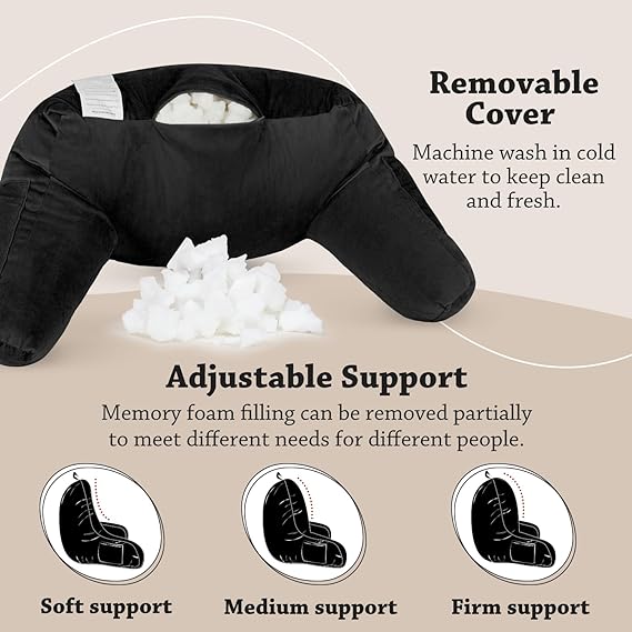LOVTEX Reading Pillow with Removable Cover